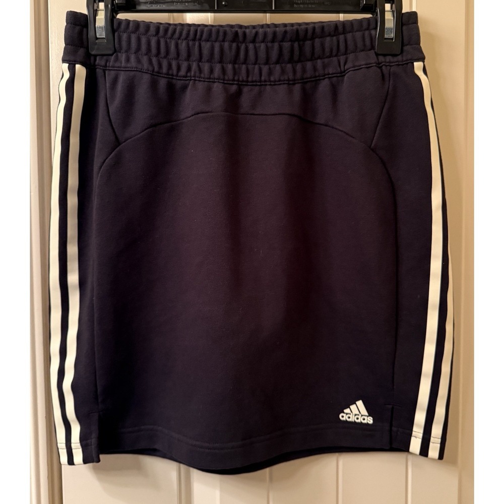 adidas Black 3-Stripe AEROREADY Mini Skirt S | Y2K Athleisure Tennis